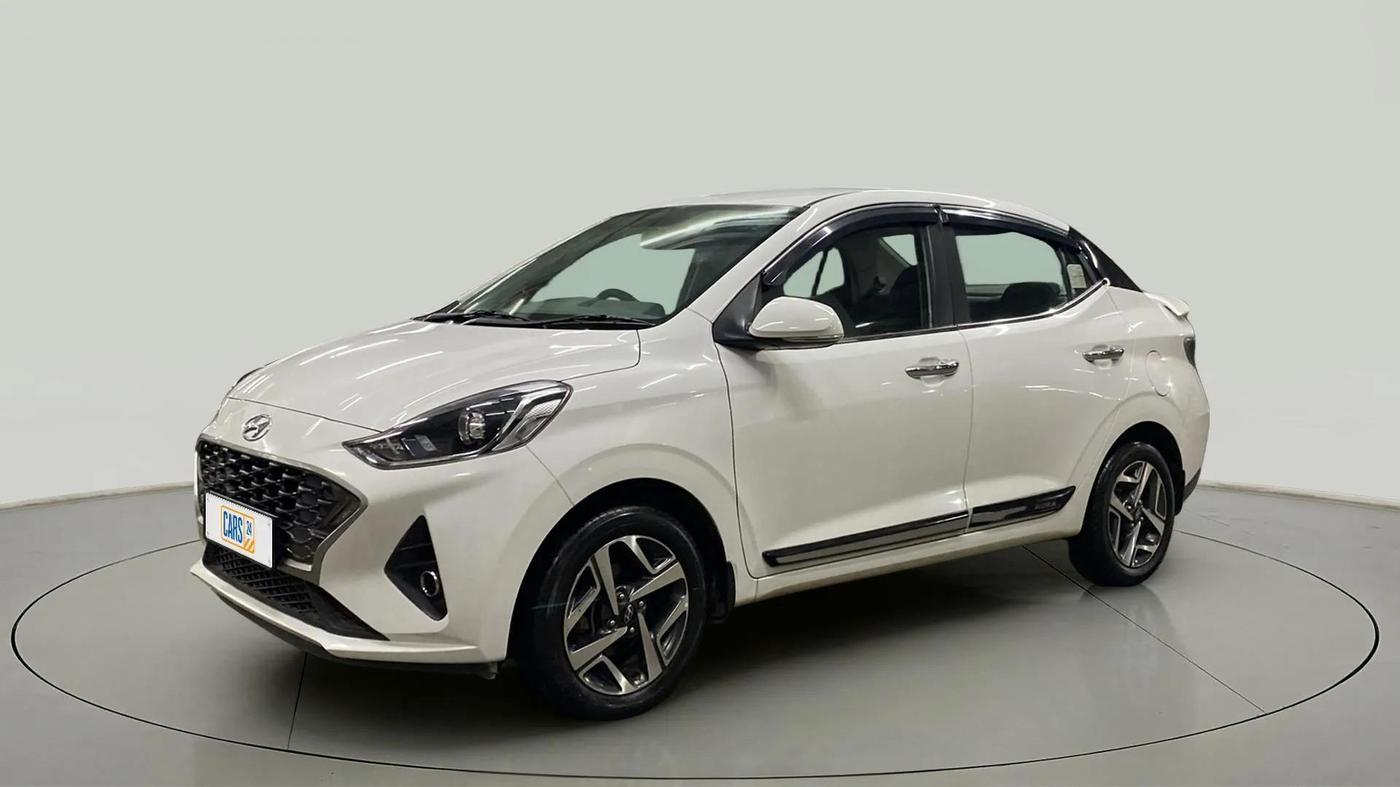 2021 Hyundai AURA SX PLUS 1.2 AMT, Petrol, Automatic, 22,467 km, Left Front Diagonal