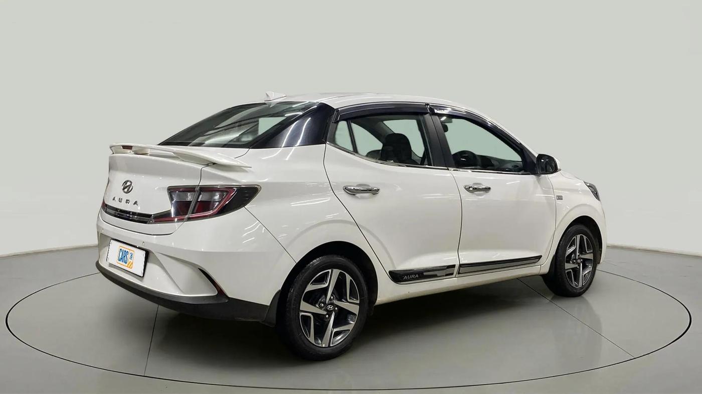 2021 Hyundai AURA SX PLUS 1.2 AMT, Petrol, Automatic, 22,467 km, Right Back Diagonal