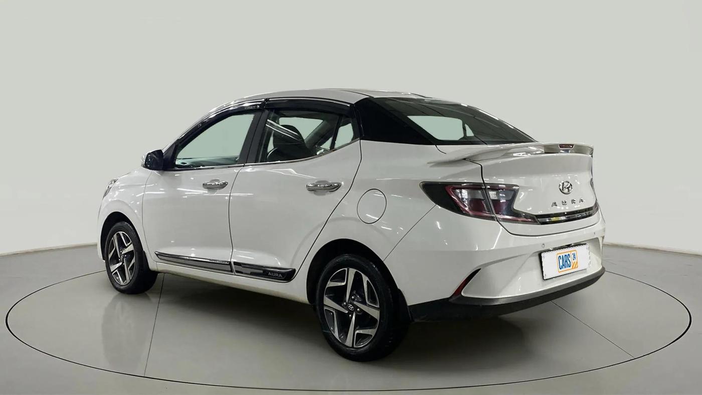 2021 Hyundai AURA SX PLUS 1.2 AMT, Petrol, Automatic, 22,467 km, Left Back Diagonal