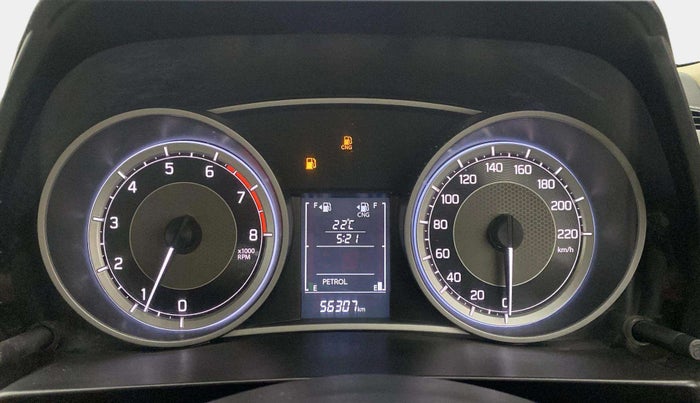 2022 Maruti Dzire ZXI CNG, CNG, Manual, 56,330 km, Odometer Image
