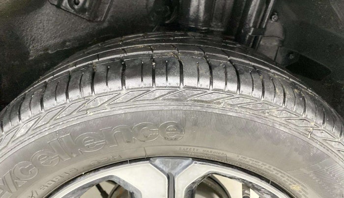 2022 Tata NEXON XZA PLUS (PREMIUM) KAZIRANGA PETROL, Petrol, Automatic, 21,043 km, Left Rear Tyre Tread