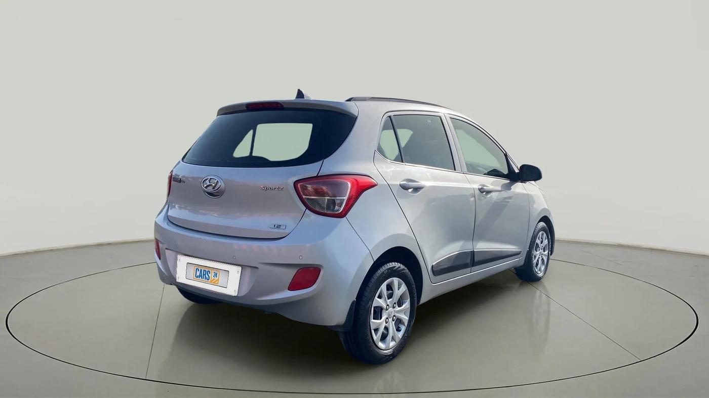 2015 Hyundai Grand i10 SPORTZ 1.2 KAPPA VTVT, Petrol, Manual, 72,471 km, Right Back Diagonal