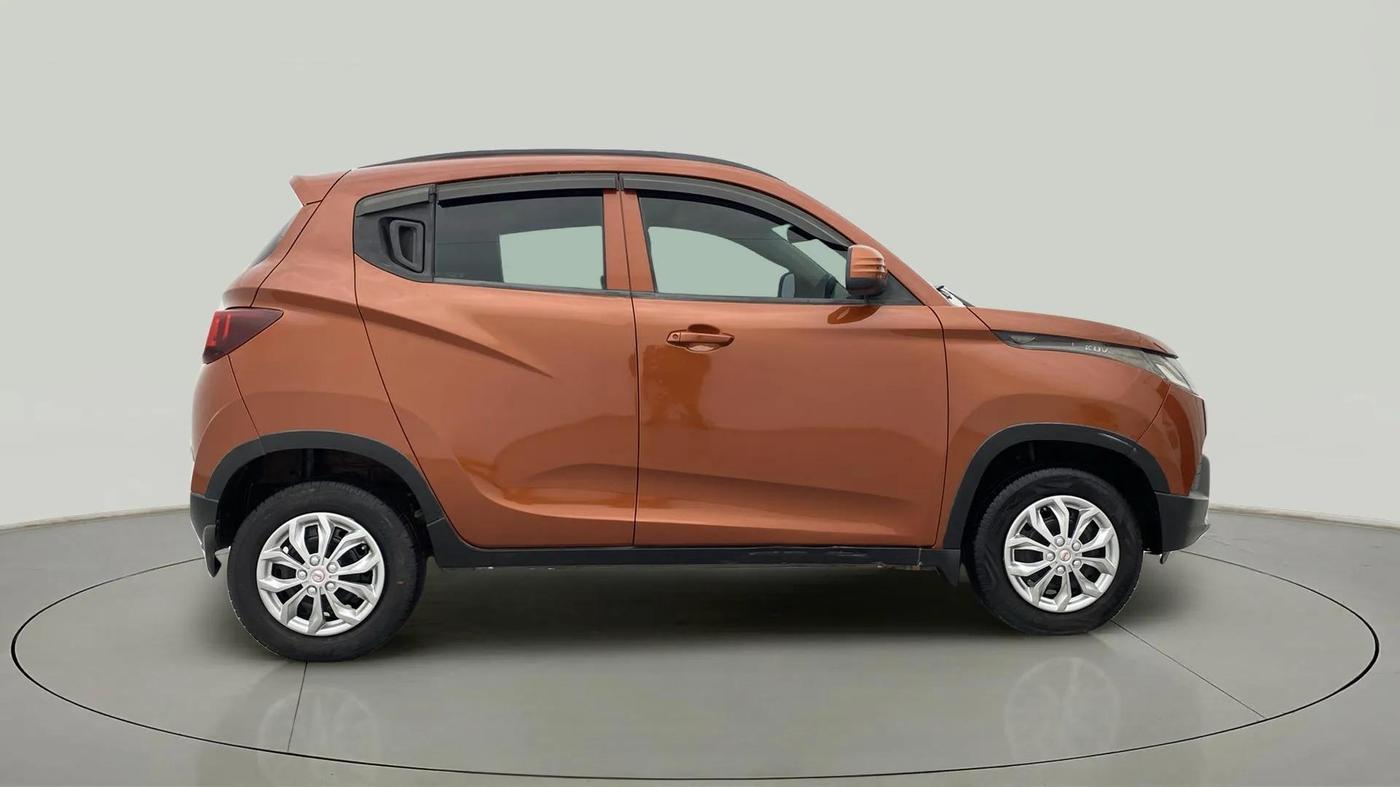 2017 Mahindra Kuv100 K4 PLUS 6 STR, Petrol, Manual, 82,153 km, Right Side View