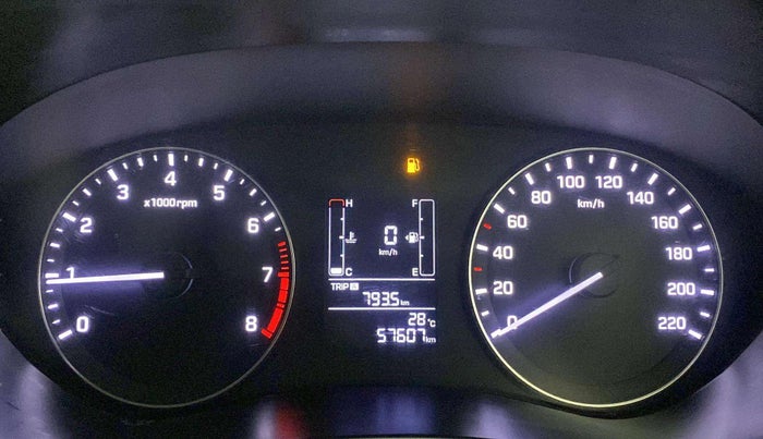2017 Hyundai Elite i20 SPORTZ 1.2, Petrol, Manual, 57,594 km, Odometer Image