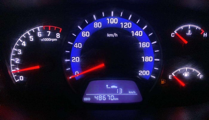 2015 Hyundai Xcent S 1.2, Petrol, Manual, 48,670 km, Odometer Image
