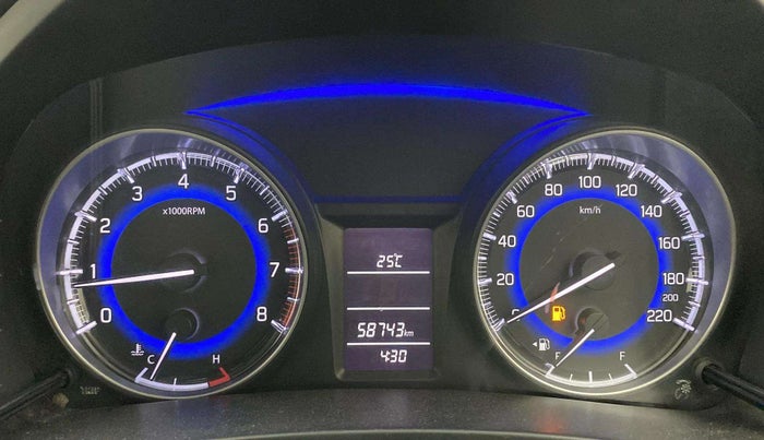 2016 Maruti Baleno DELTA PETROL 1.2, Petrol, Manual, 58,716 km, Odometer Image
