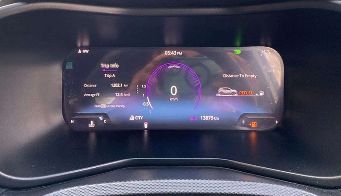 2023 Tata NEXON FEARLESS PLUS 1.2 REVOTRON 6 MT, Petrol, Manual, 13,867 km, Odometer Image