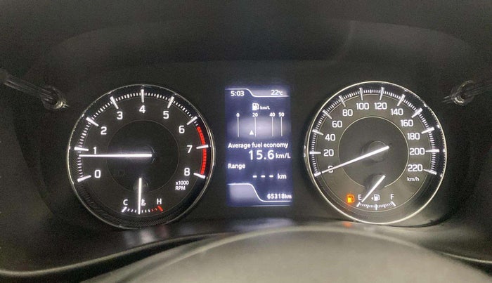 2022 Toyota Glanza G, Petrol, Manual, 65,296 km, Odometer Image