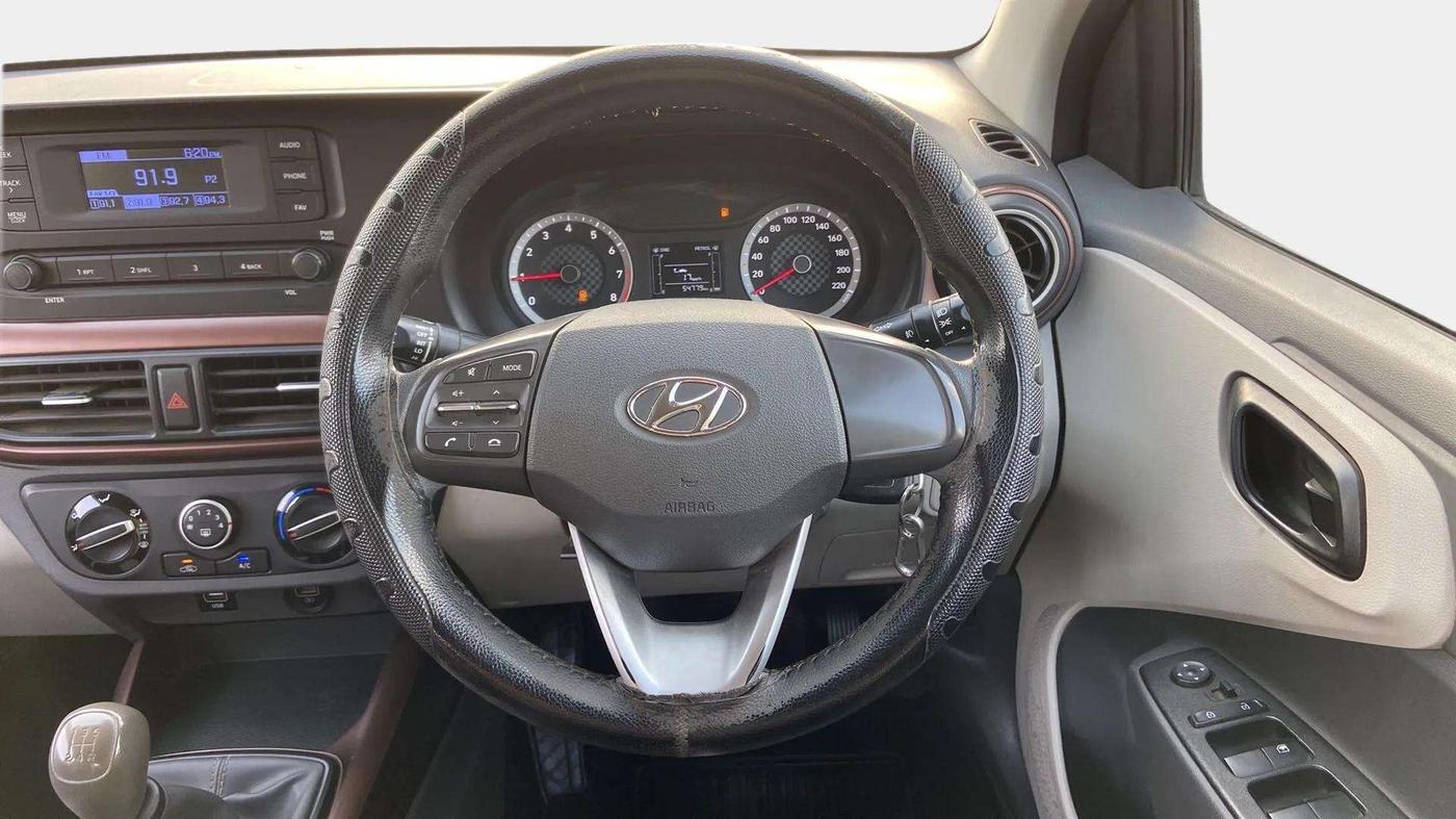 2022 Hyundai AURA S 1.2 CNG, CNG, Manual, 54,771 km, Steering Wheel Close Up