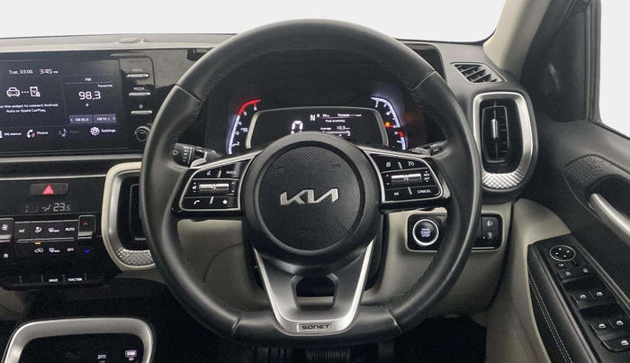 2022 KIA SONET HTX 1.5 AT, Diesel, Automatic, 28,151 km, Steering Wheel Close Up