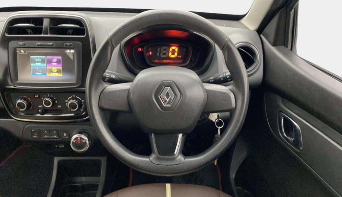 2019 Renault Kwid RXT 1.0 AMT, Petrol, Automatic, 43,656 km, Steering Wheel Close Up