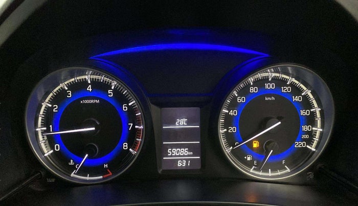 2016 Maruti Baleno DELTA PETROL 1.2, Petrol, Manual, 59,037 km, Odometer Image