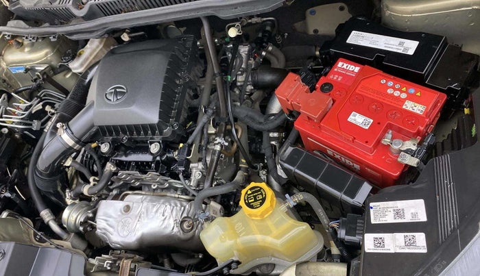 2022 Tata NEXON XZA PLUS (PREMIUM) KAZIRANGA PETROL, Petrol, Automatic, 27,027 km, Engine View - Left