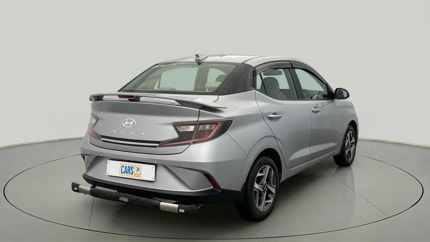 2023 Hyundai AURA SX 1.2 CNG, CNG, Manual, 40,328 km, Right Back Diagonal