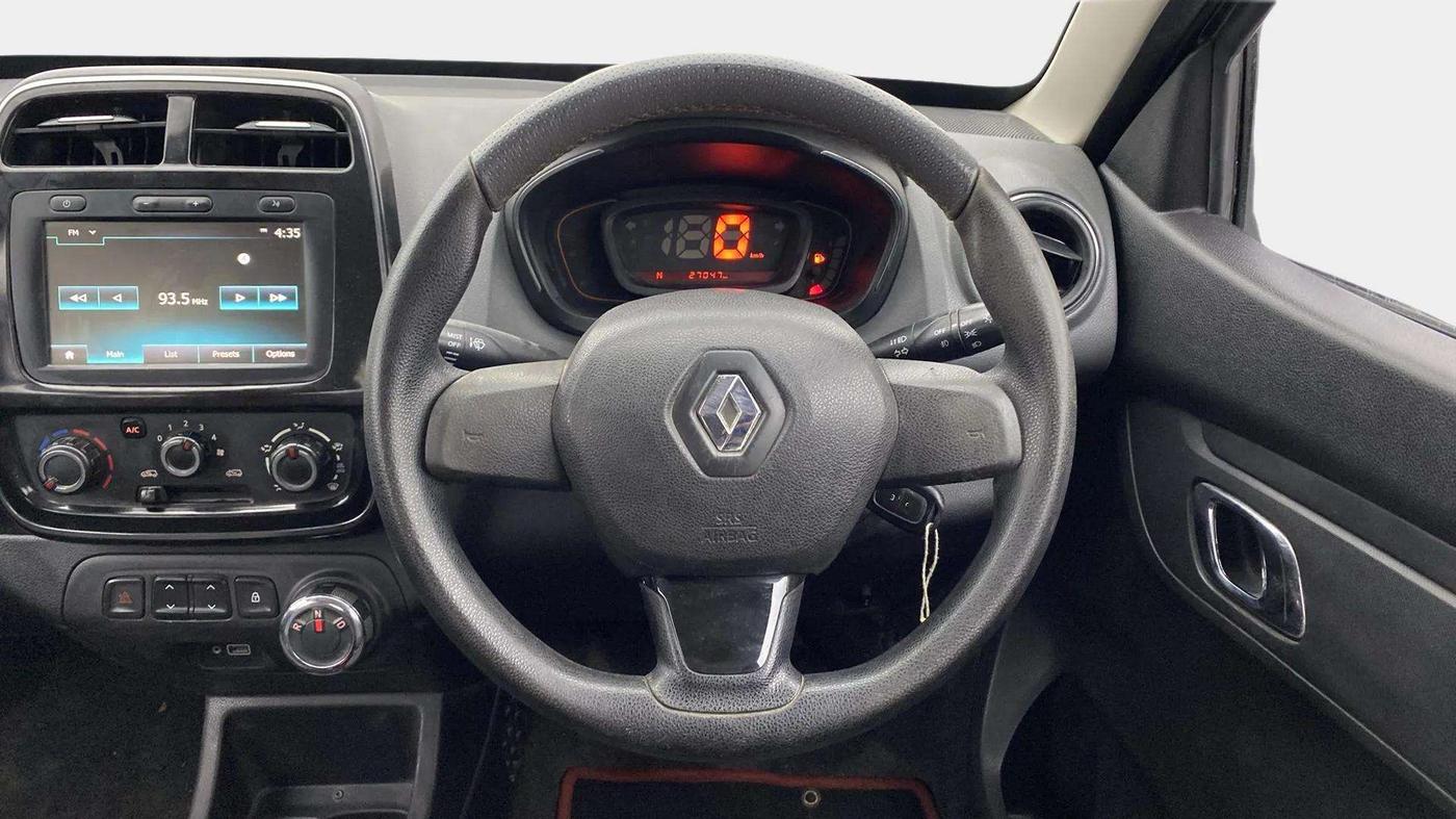 2019 Renault Kwid RXT 1.0 AMT (O), Petrol, Automatic, 27,047 km, Steering Wheel Close Up