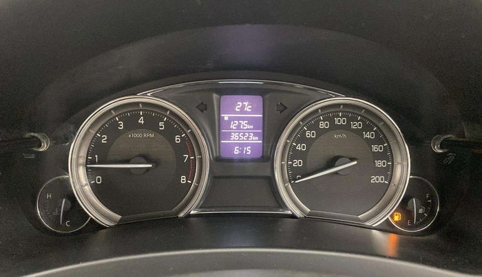 2016 Maruti Ciaz ZXI+, Petrol, Manual, 36,520 km, Odometer Image