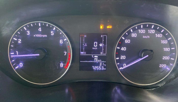 2017 Hyundai Elite i20 SPORTZ 1.2, Petrol, Manual, 72,553 km, Odometer Image