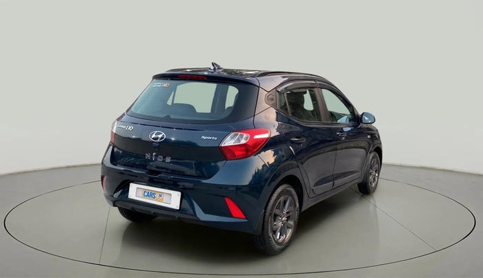 2021 Hyundai GRAND I10 NIOS SPORTZ AMT 1.2 KAPPA VTVT, Petrol, Automatic, 16,701 km, Right Back Diagonal