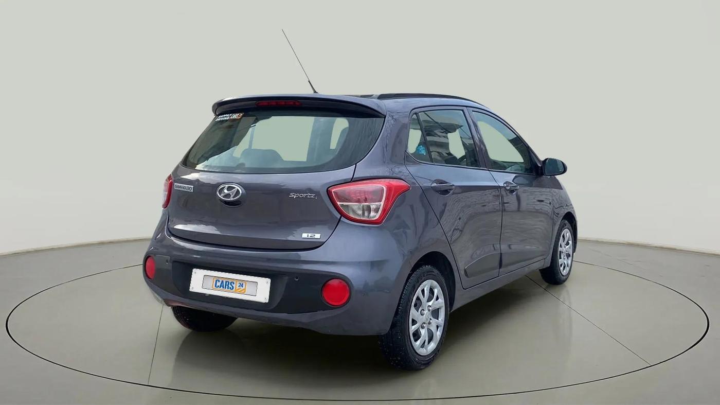 2019 Hyundai Grand i10 SPORTZ 1.2 KAPPA VTVT, Petrol, Manual, 82,852 km, Right Back Diagonal