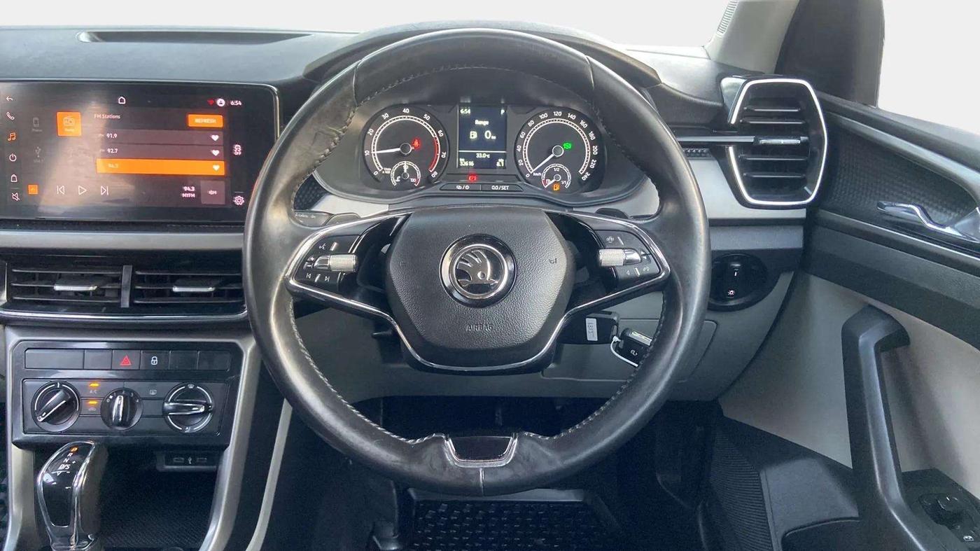2022 Skoda KUSHAQ AMBITION 1.0L TSI AT, Petrol, Automatic, 32,638 km, Steering Wheel Close Up