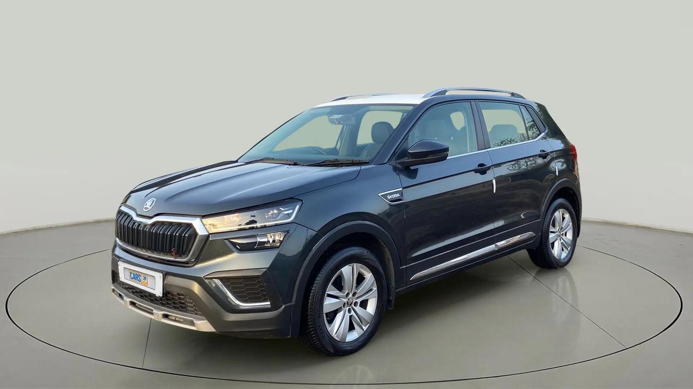 2022 Skoda KUSHAQ AMBITION 1.0L TSI AT, Petrol, Automatic, 32,638 km, Left Front Diagonal