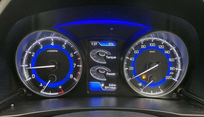 2021 Toyota Glanza G, Petrol, Manual, 57,132 km, Odometer Image