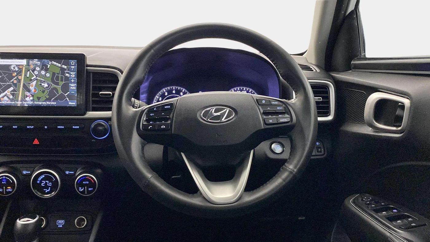 2020 Hyundai VENUE SX PLUS 1.0 TURBO DCT, Petrol, Automatic, 40,907 km, Steering Wheel Close Up