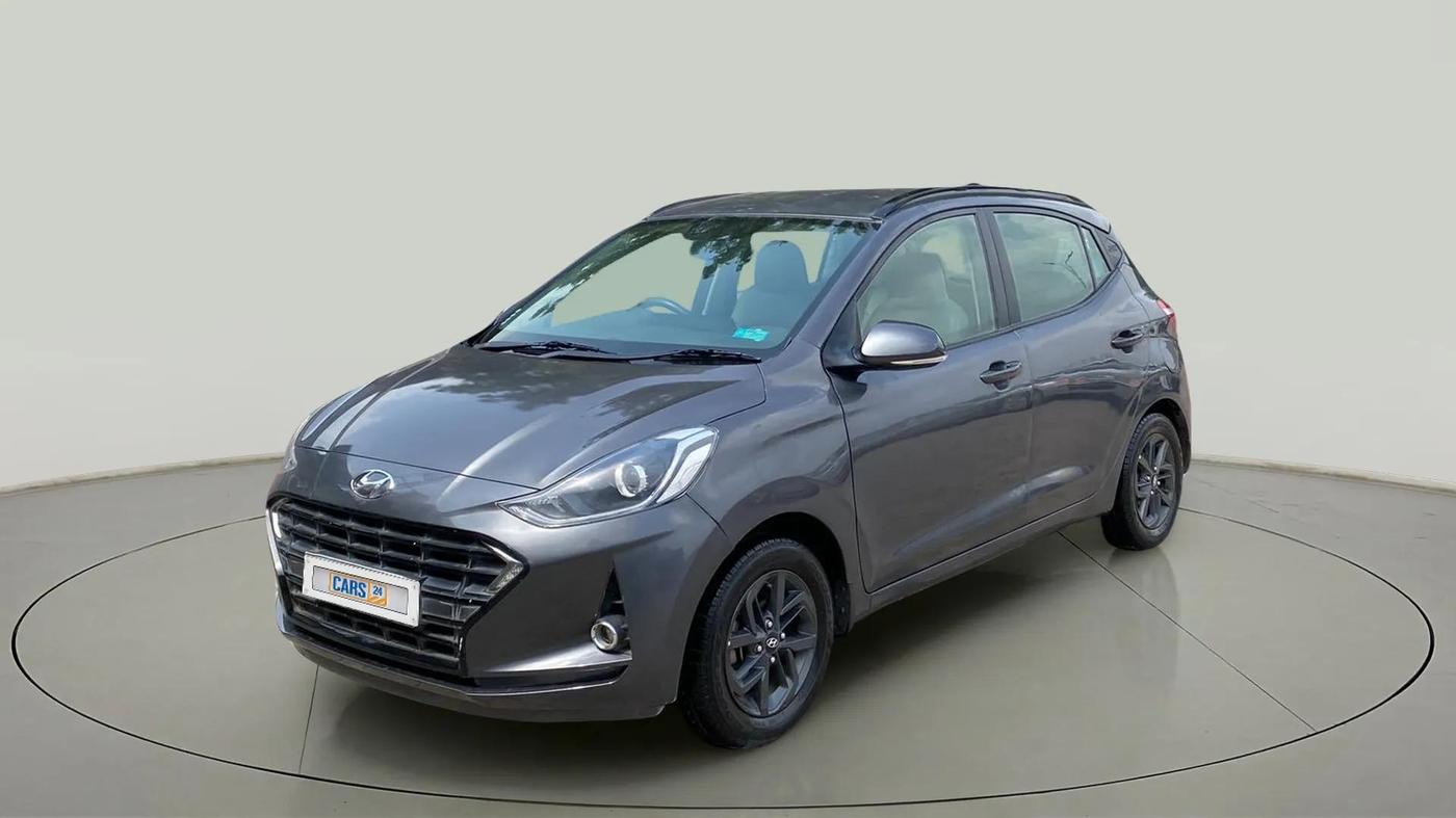 2019 Hyundai GRAND I10 NIOS SPORTZ AMT 1.2 KAPPA VTVT, CNG, Automatic, 42,923 km, Left Front Diagonal