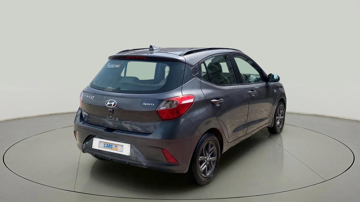 2019 Hyundai GRAND I10 NIOS SPORTZ AMT 1.2 KAPPA VTVT, CNG, Automatic, 42,923 km, Right Back Diagonal