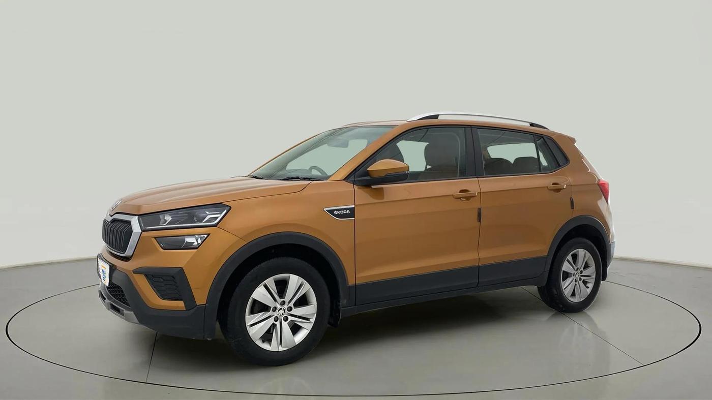 2021 Skoda KUSHAQ AMBITION 1.0L TSI AT, Petrol, Automatic, 27,222 km, Left Front Diagonal