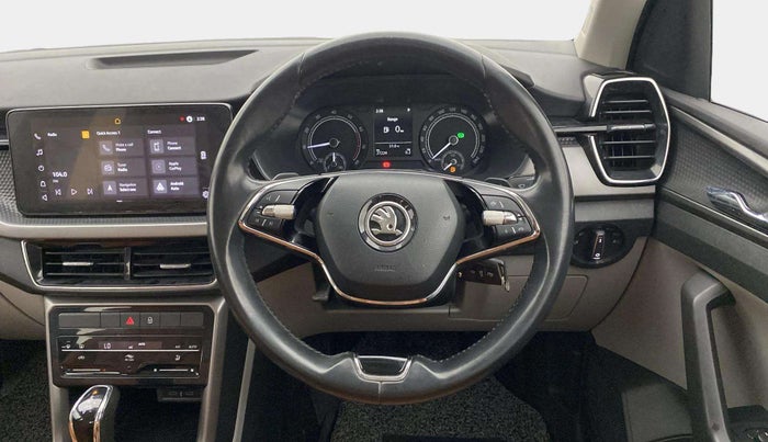 2021 Skoda KUSHAQ AMBITION 1.0L TSI AT, Petrol, Automatic, 27,222 km, Steering Wheel Close Up