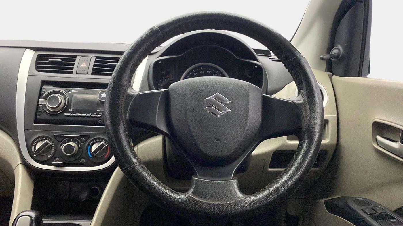 2015 Maruti Celerio VXI AMT, Petrol, Automatic, 60,775 km, Steering Wheel Close Up