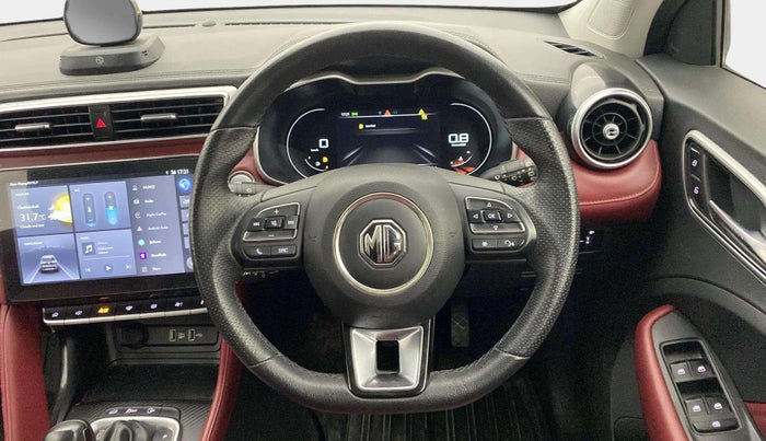 2022 MG ASTOR SAVVY 1.5 CVT S RED, Petrol, Automatic, 19,024 km, Steering Wheel Close Up