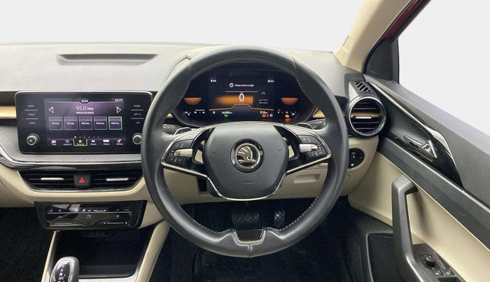 2022 Skoda SLAVIA STYLE 1.0L TSI AT, Petrol, Automatic, 46,179 km, Steering Wheel Close Up