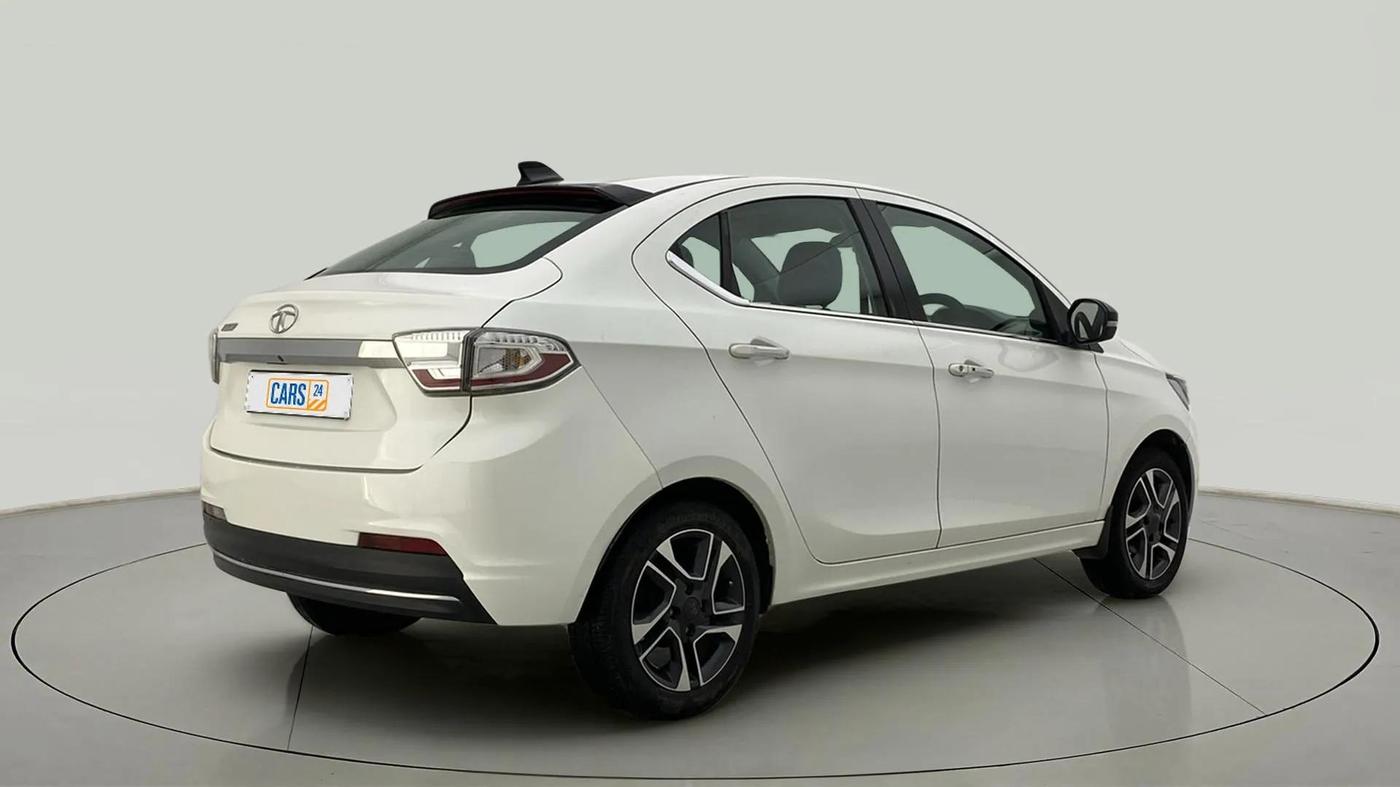 2021 Tata TIGOR XZA PLUS PETROL, CNG, Automatic, 75,567 km, Right Back Diagonal