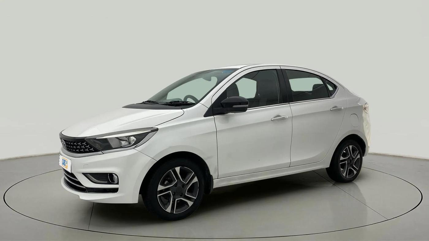 2021 Tata TIGOR XZA PLUS PETROL, CNG, Automatic, 75,567 km, Left Front Diagonal