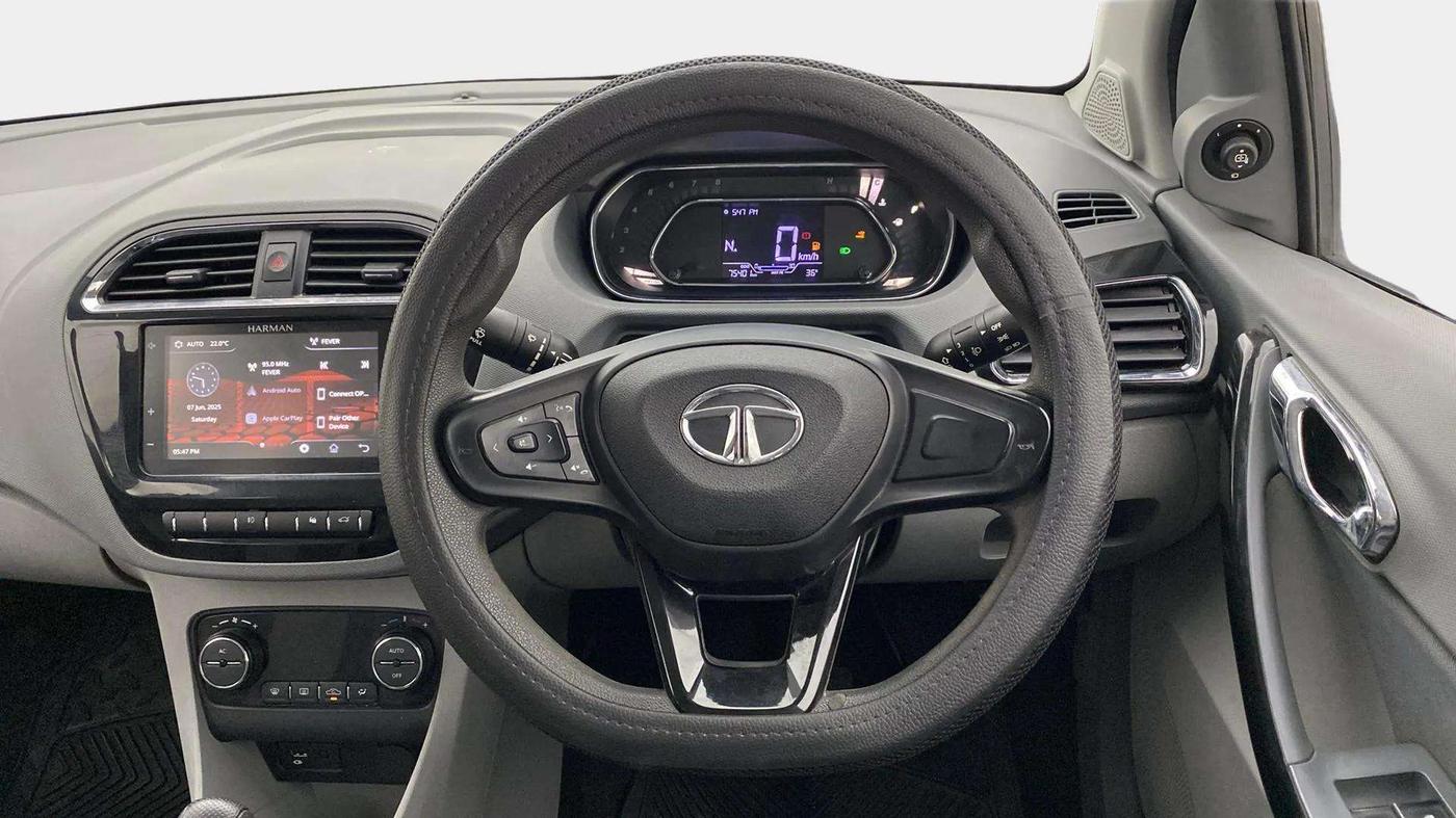 2021 Tata TIGOR XZA PLUS PETROL, CNG, Automatic, 75,567 km, Steering Wheel Close Up