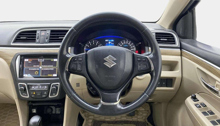 2019 Maruti Ciaz ALPHA  AT 1.5 SHVS PETROL, Petrol, Automatic, 70,737 km, Steering Wheel Close Up