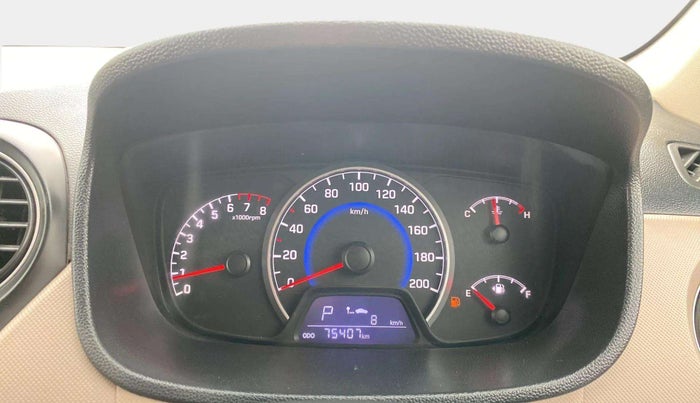 2018 Hyundai Grand i10 SPORTZ AT 1.2 KAPPA VTVT, Petrol, Automatic, 75,394 km, Odometer Image
