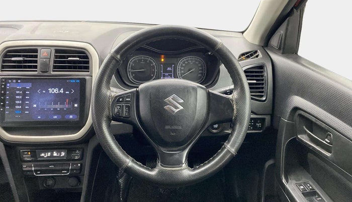 2020 Maruti Vitara Brezza VXI, Petrol, Manual, 99,199 km, Steering Wheel Close Up