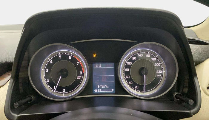 2019 Maruti Dzire VXI, Petrol, Manual, 57,315 km, Odometer Image