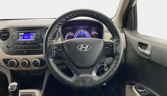 2015 Hyundai Grand i10 SPORTZ 1.2 KAPPA VTVT, Petrol, Manual, 45,659 km, Steering Wheel Close Up