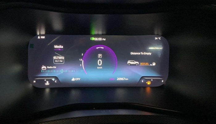 2024 Tata NEXON FEARLESS + SUNROOF DCA DUAL TONE 1.2 PETROL, Petrol, Automatic, 20,964 km, Odometer Image