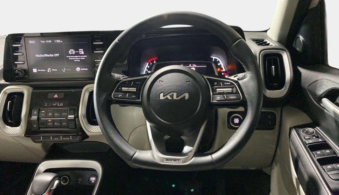2022 KIA SONET HTX 1.0 DCT, Petrol, Automatic, 12,615 km, Steering Wheel Close Up