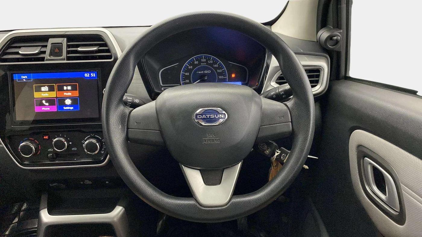 2020 Datsun Redi Go T(O) 1.0 AMT, Petrol, Automatic, 16,172 km, Steering Wheel Close Up