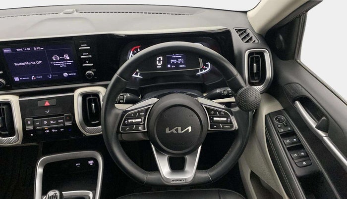 2021 KIA SONET HTX 1.0 IMT, Petrol, Manual, 28,014 km, Steering Wheel Close Up