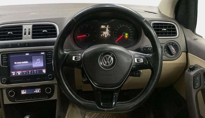 2017 Volkswagen Vento HIGHLINE PETROL AT, Petrol, Automatic, 80,342 km, Steering Wheel Close Up