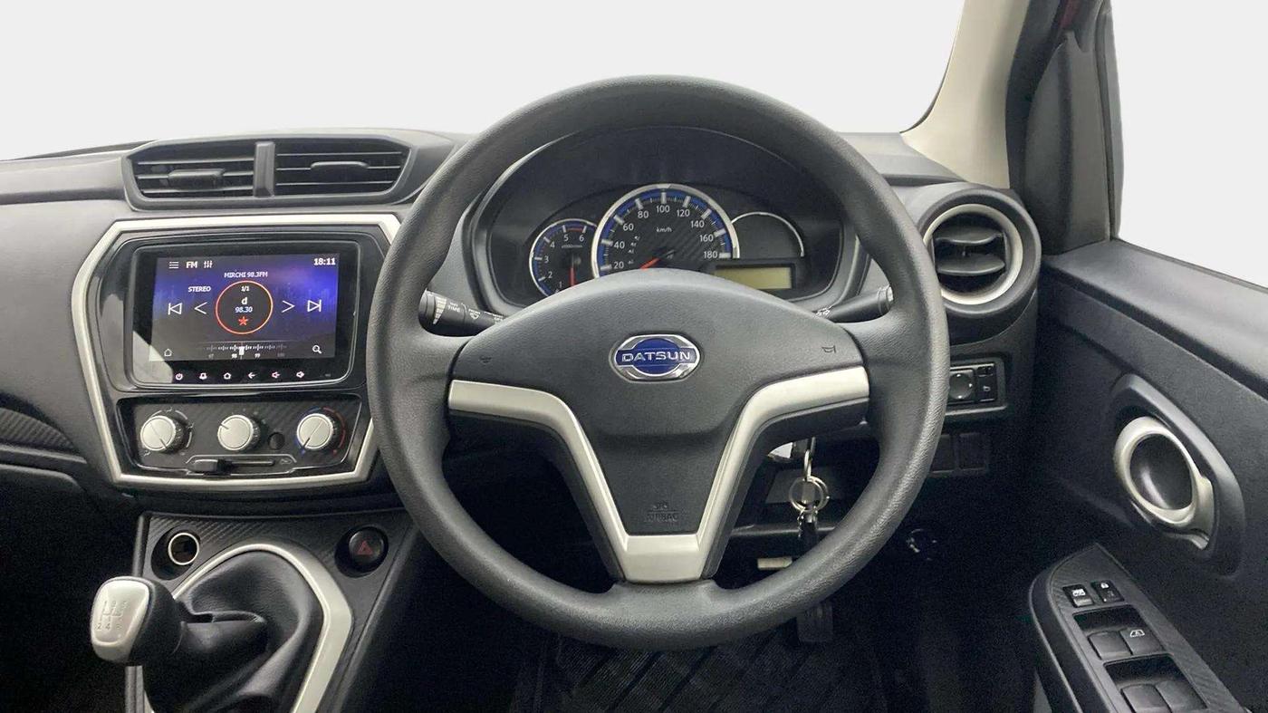2019 Datsun Go T, Petrol, Manual, 6,443 km, Steering Wheel Close Up