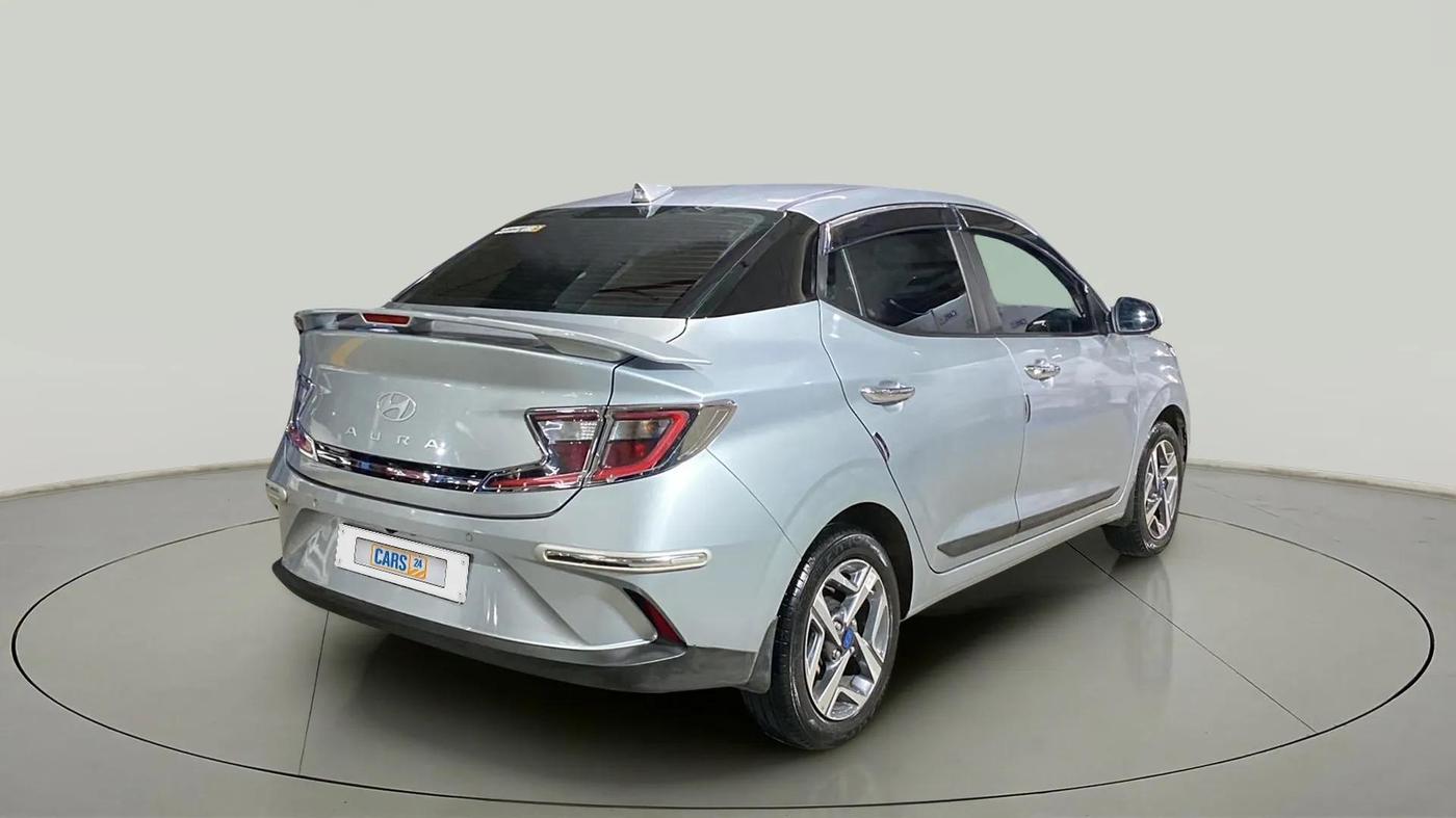 2024 Hyundai AURA SX 1.2 CNG, CNG, Manual, 25,675 km, Right Back Diagonal