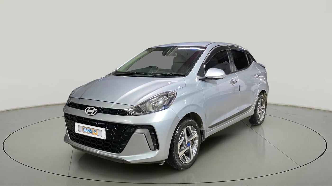 2024 Hyundai AURA SX 1.2 CNG, CNG, Manual, 25,675 km, Left Front Diagonal